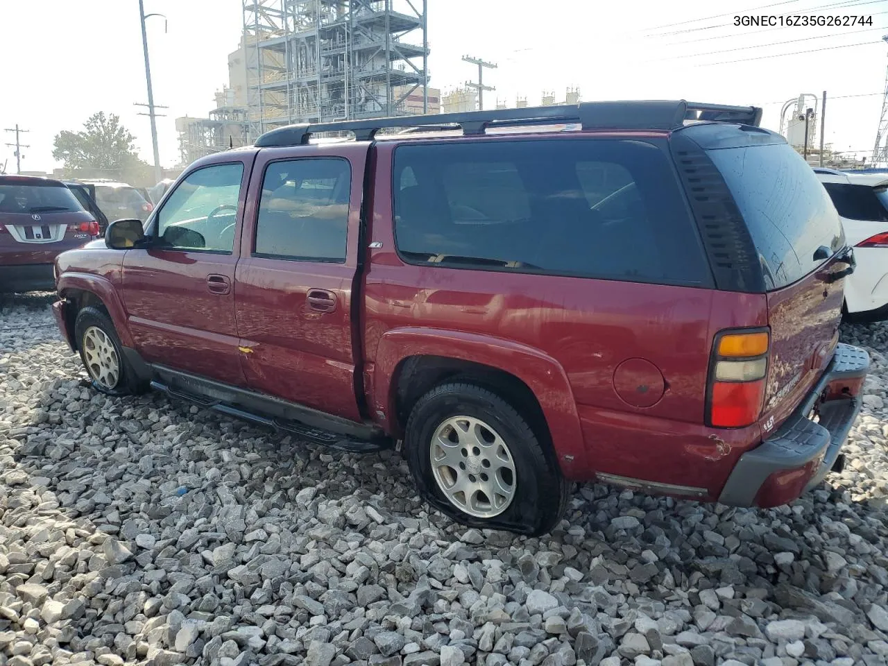 2005 Chevrolet Suburban C1500 VIN: 3GNEC16Z35G262744 Lot: 72150674