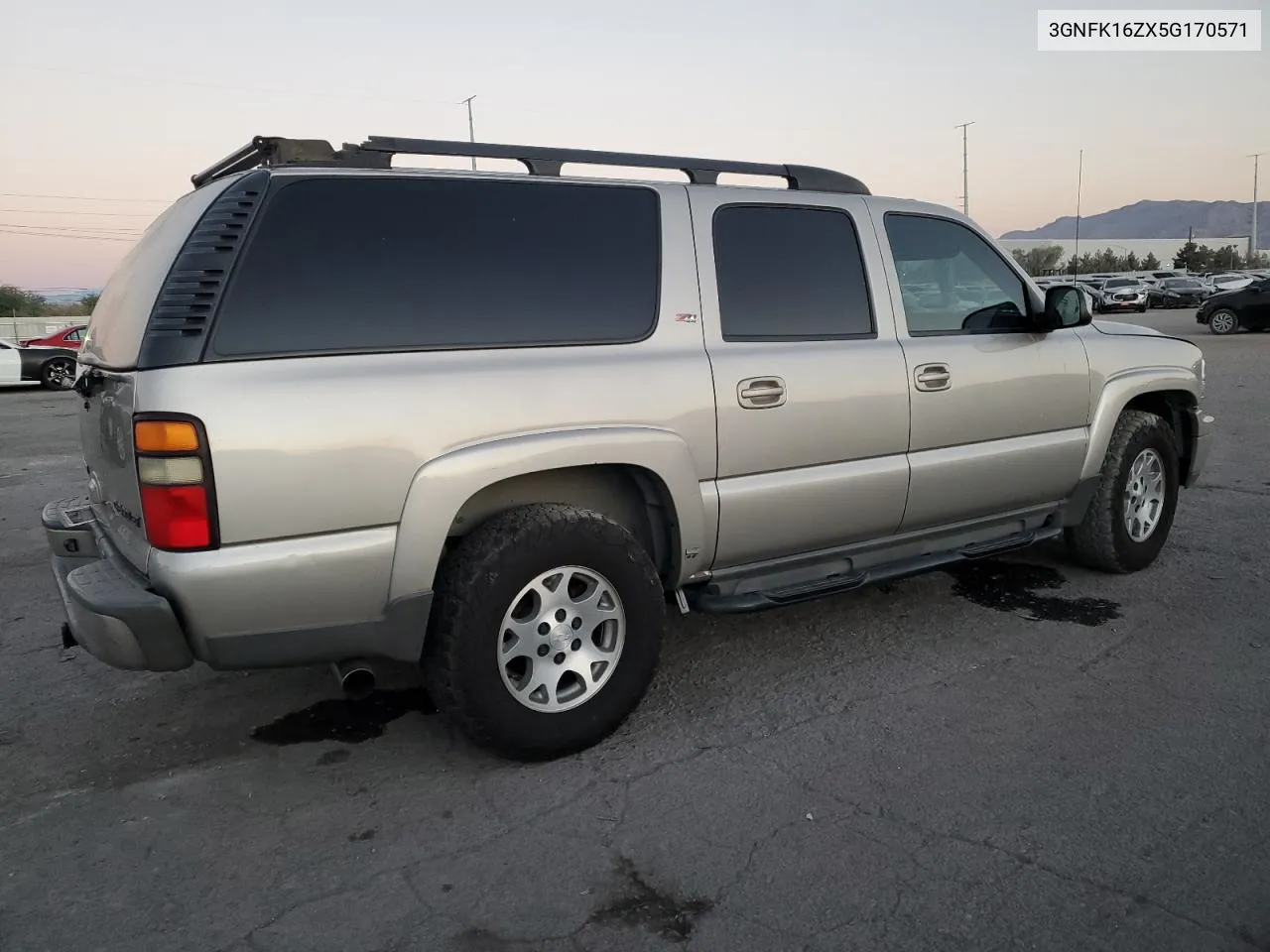 2005 Chevrolet Suburban K1500 VIN: 3GNFK16ZX5G170571 Lot: 73500934