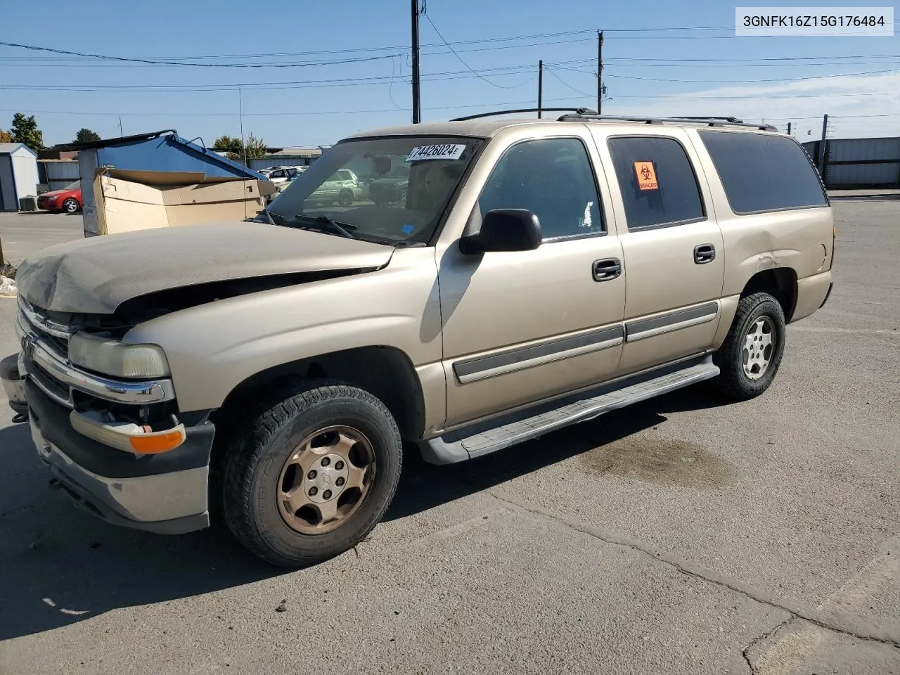 2005 Chevrolet Suburban K1500 VIN: 3GNFK16Z15G176484 Lot: 74426024