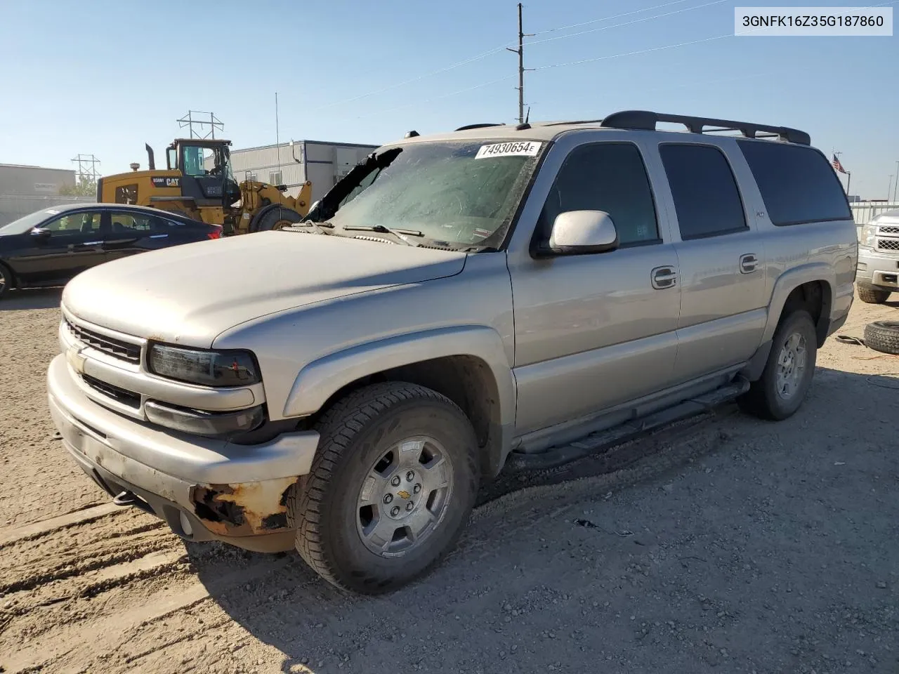 2005 Chevrolet Suburban K1500 VIN: 3GNFK16Z35G187860 Lot: 74930654