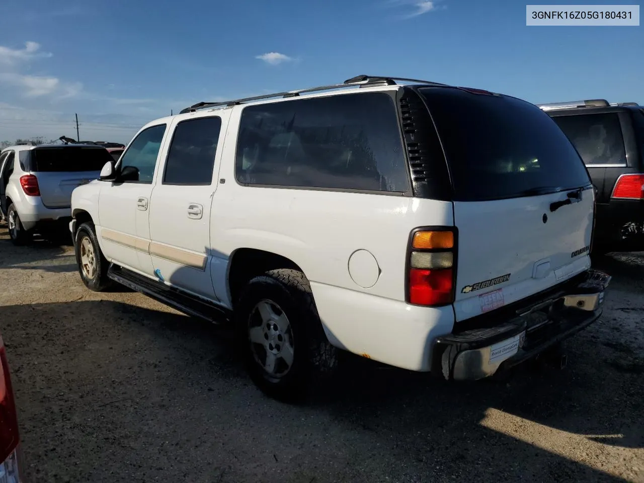 2005 Chevrolet Suburban K1500 VIN: 3GNFK16Z05G180431 Lot: 74991464