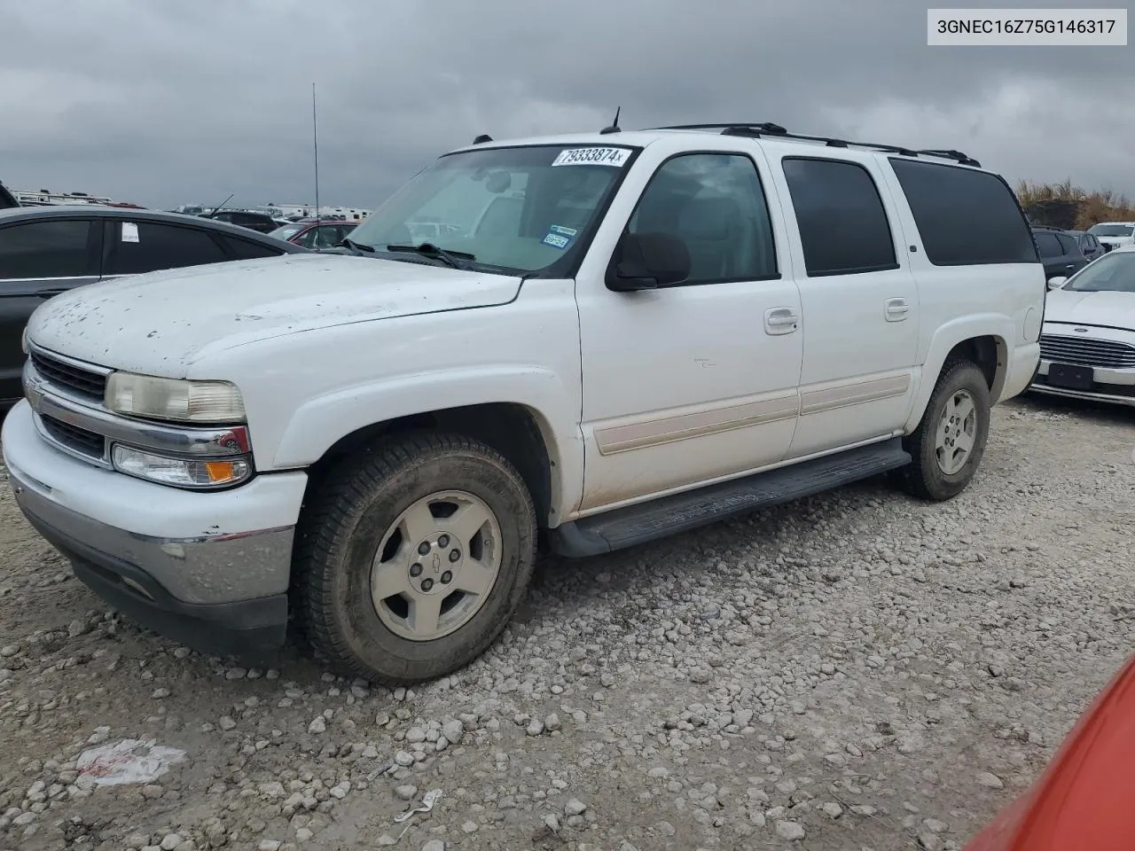 2005 Chevrolet Suburban C1500 VIN: 3GNEC16Z75G146317 Lot: 79333874