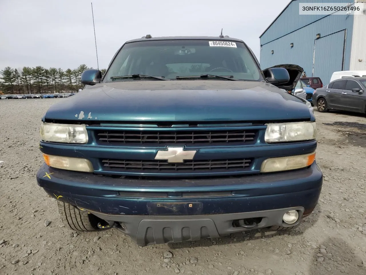 2005 Chevrolet Suburban K1500 VIN: 3GNFK16Z65G261496 Lot: 80455624