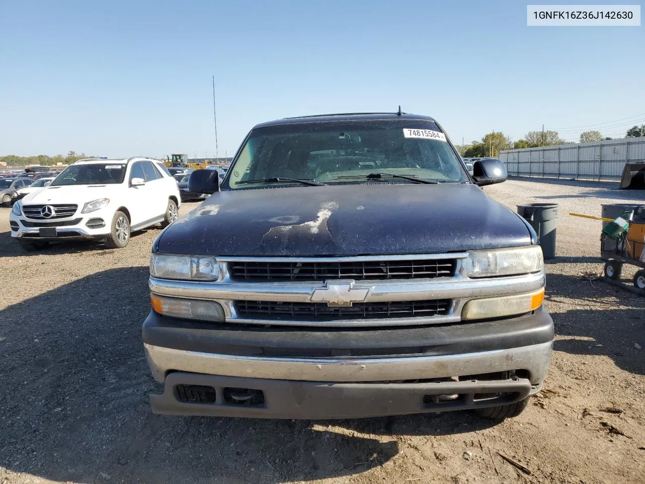 2006 Chevrolet Suburban K1500 VIN: 1GNFK16Z36J142630 Lot: 74815584