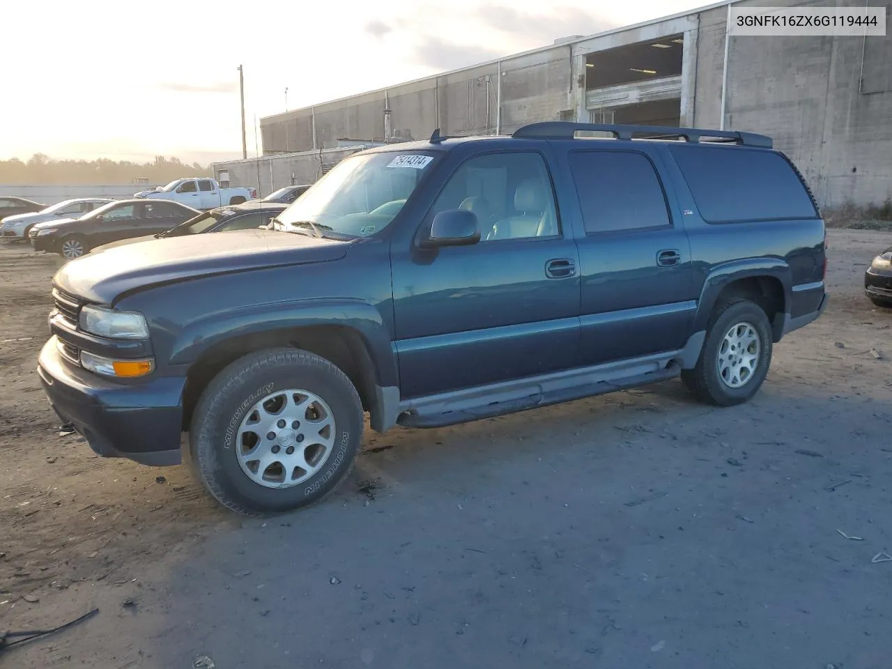 2006 Chevrolet Suburban K1500 VIN: 3GNFK16ZX6G119444 Lot: 75414314