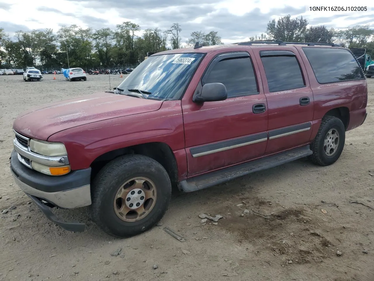 2006 Chevrolet Suburban K1500 VIN: 1GNFK16Z06J102005 Lot: 75965374