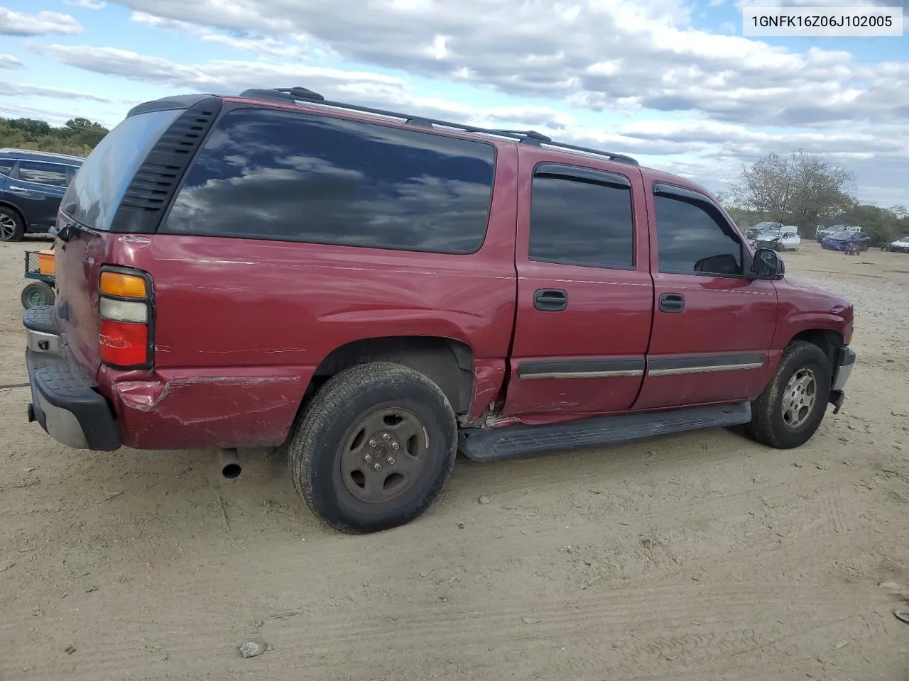 2006 Chevrolet Suburban K1500 VIN: 1GNFK16Z06J102005 Lot: 75965374