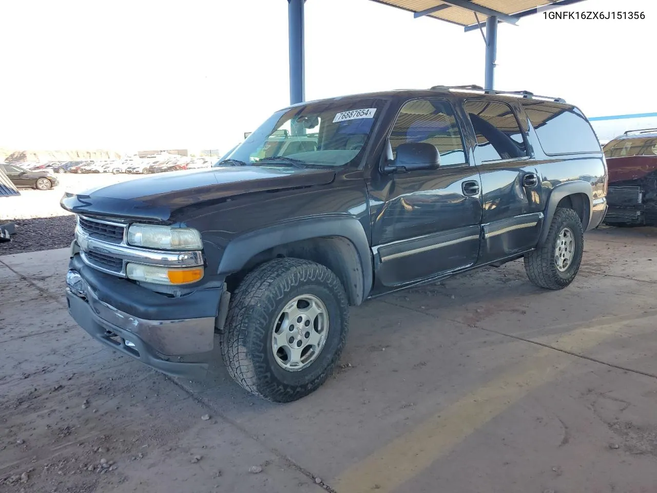 2006 Chevrolet Suburban K1500 VIN: 1GNFK16ZX6J151356 Lot: 76887654