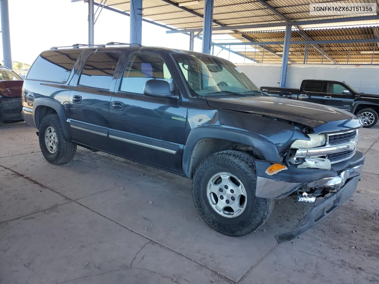 2006 Chevrolet Suburban K1500 VIN: 1GNFK16ZX6J151356 Lot: 76887654