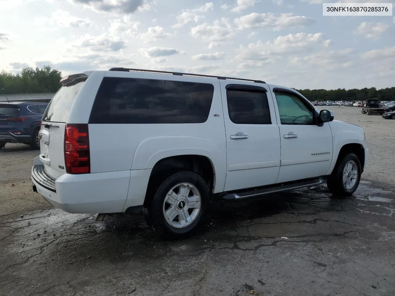 2007 Chevrolet Suburban K1500 VIN: 3GNFK16387G285376 Lot: 67975904