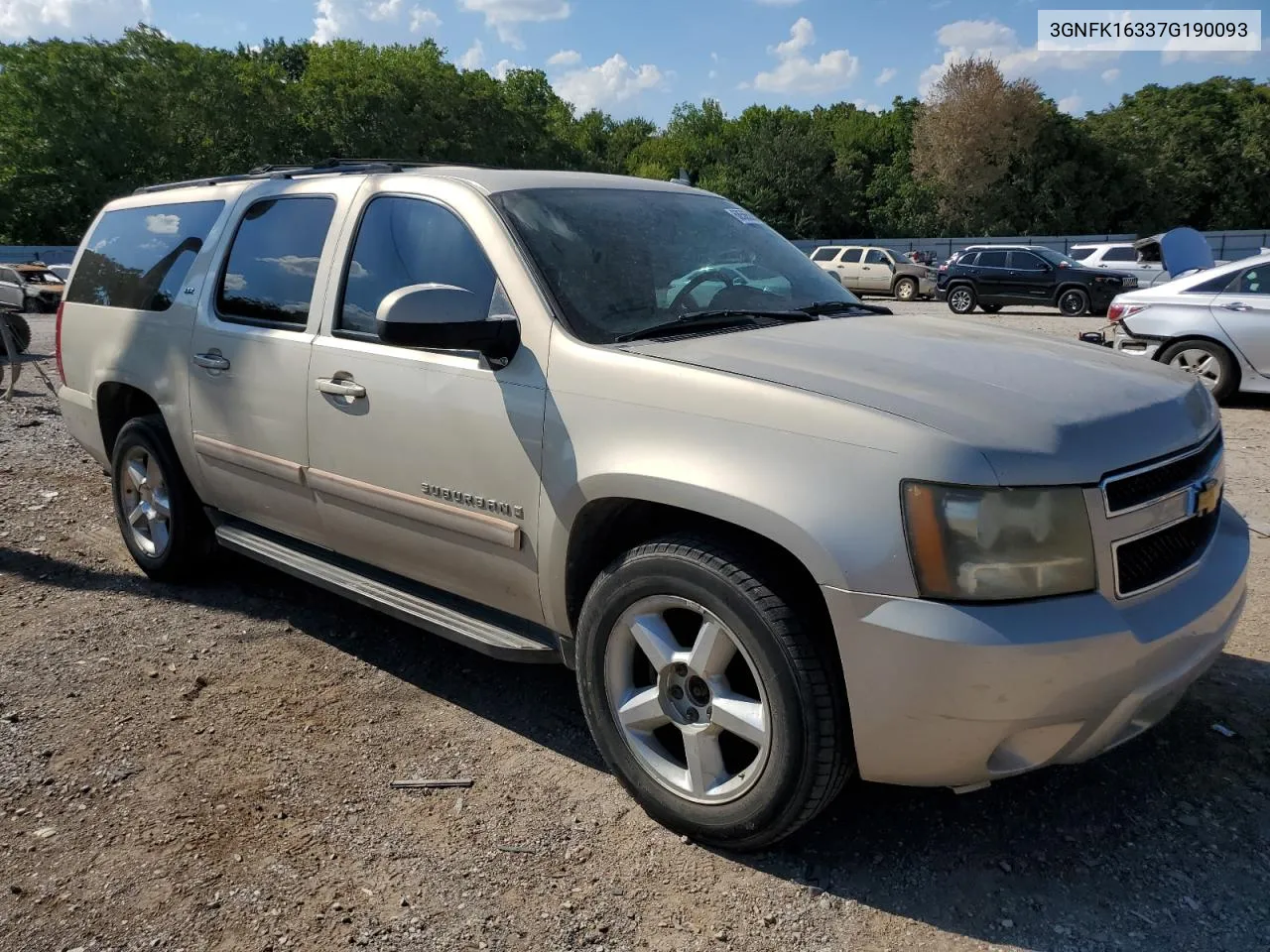 2007 Chevrolet Suburban K1500 VIN: 3GNFK16337G190093 Lot: 68565854