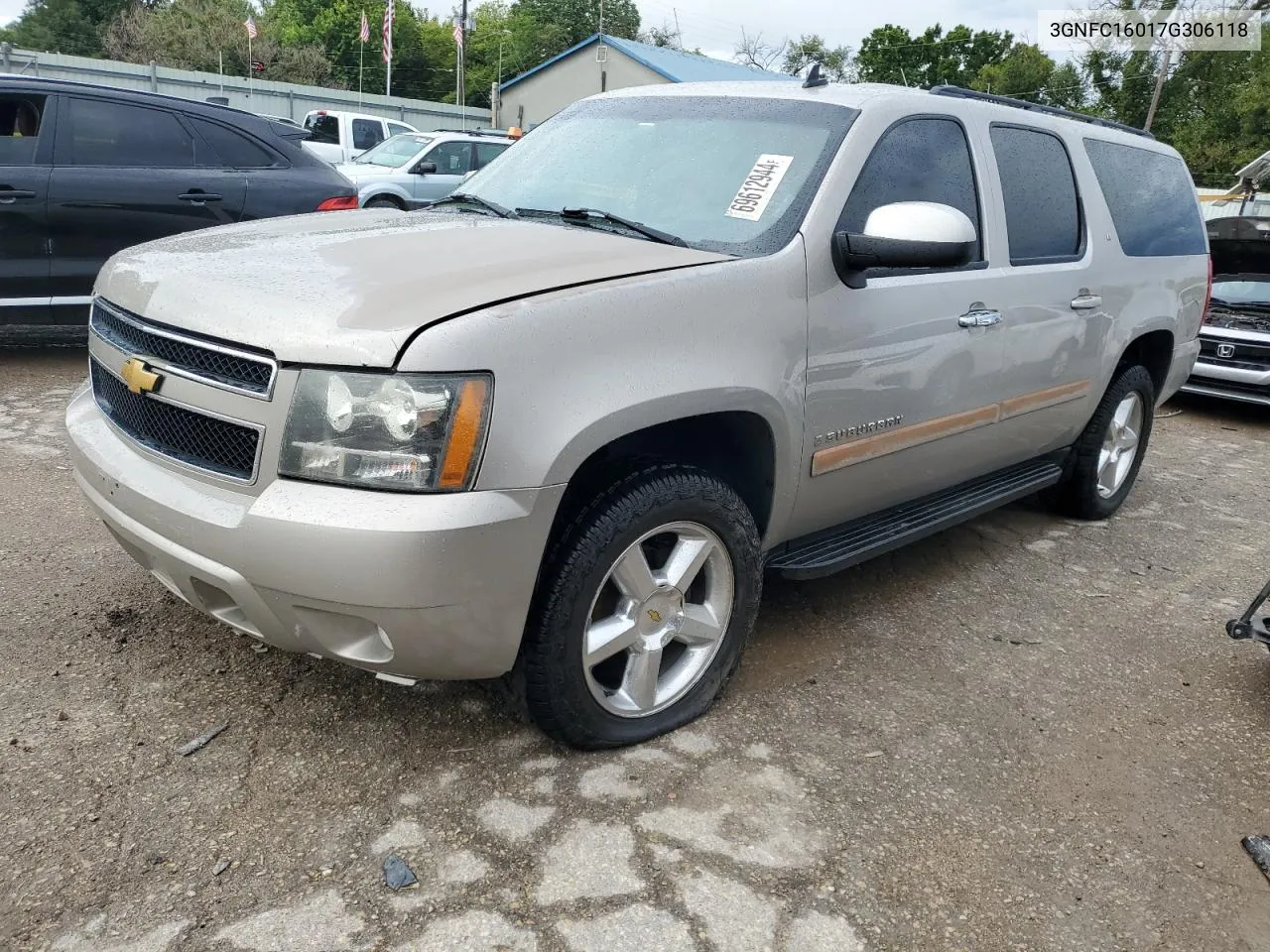 2007 Chevrolet Suburban C1500 VIN: 3GNFC16017G306118 Lot: 69612944