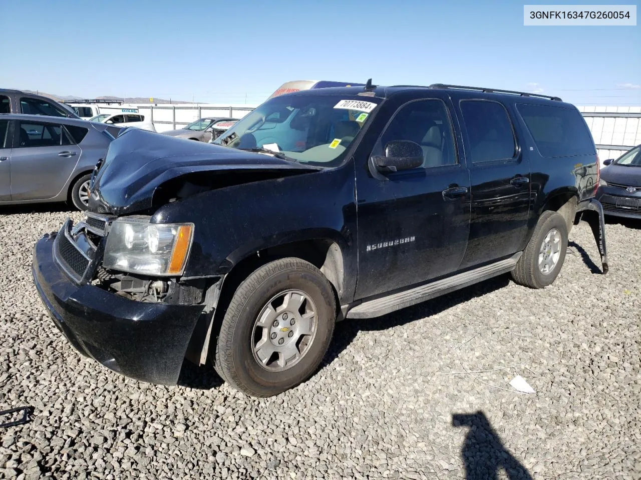 2007 Chevrolet Suburban K1500 VIN: 3GNFK16347G260054 Lot: 70773884