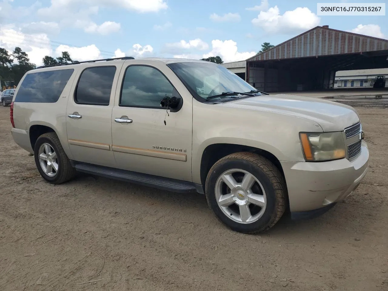 2007 Chevrolet Suburban C1500 VIN: 3GNFC16J77G315267 Lot: 71962864