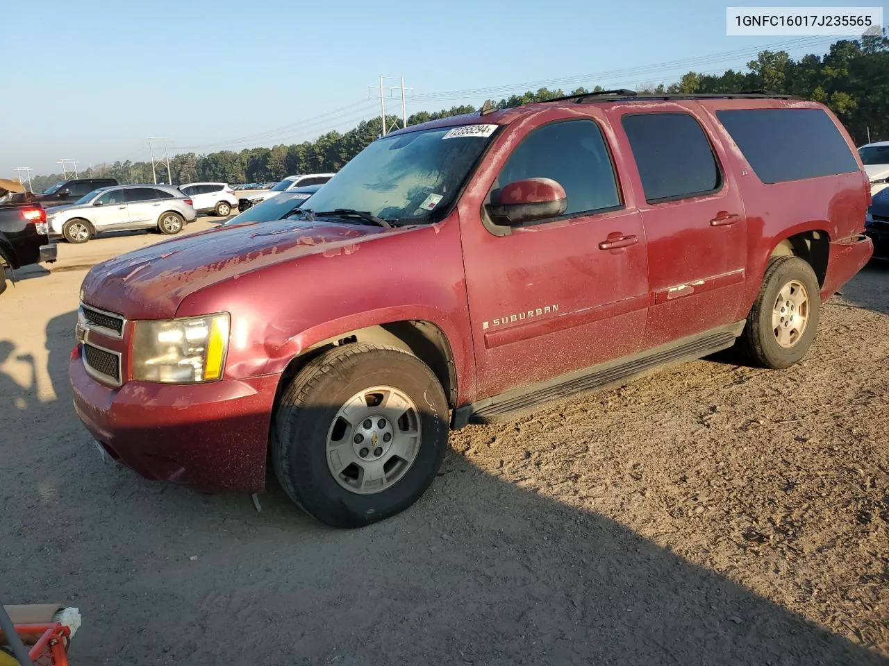 2007 Chevrolet Suburban C1500 VIN: 1GNFC16017J235565 Lot: 72355294