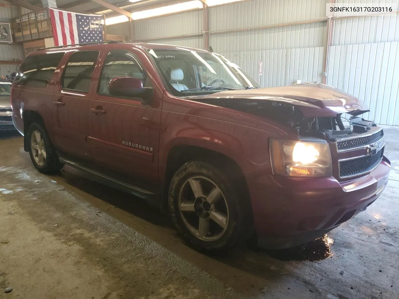 2007 Chevrolet Suburban K1500 VIN: 3GNFK16317G203116 Lot: 73390074