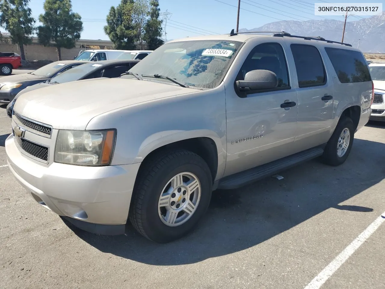 2007 Chevrolet Suburban C1500 VIN: 3GNFC16J27G315127 Lot: 73553534