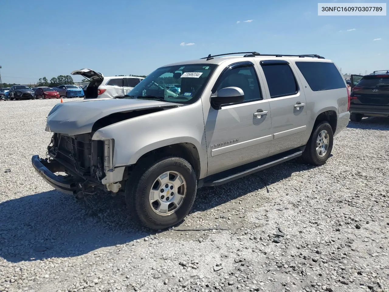 2007 Chevrolet Suburban C1500 VIN: 3GNFC16097G307789 Lot: 73586234