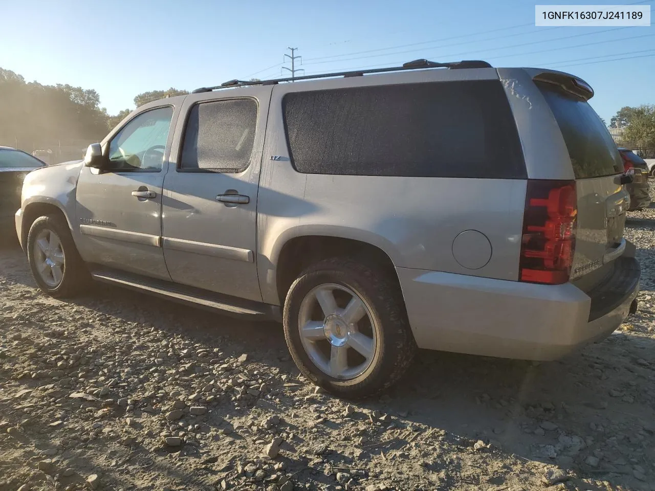 2007 Chevrolet Suburban K1500 VIN: 1GNFK16307J241189 Lot: 73986394