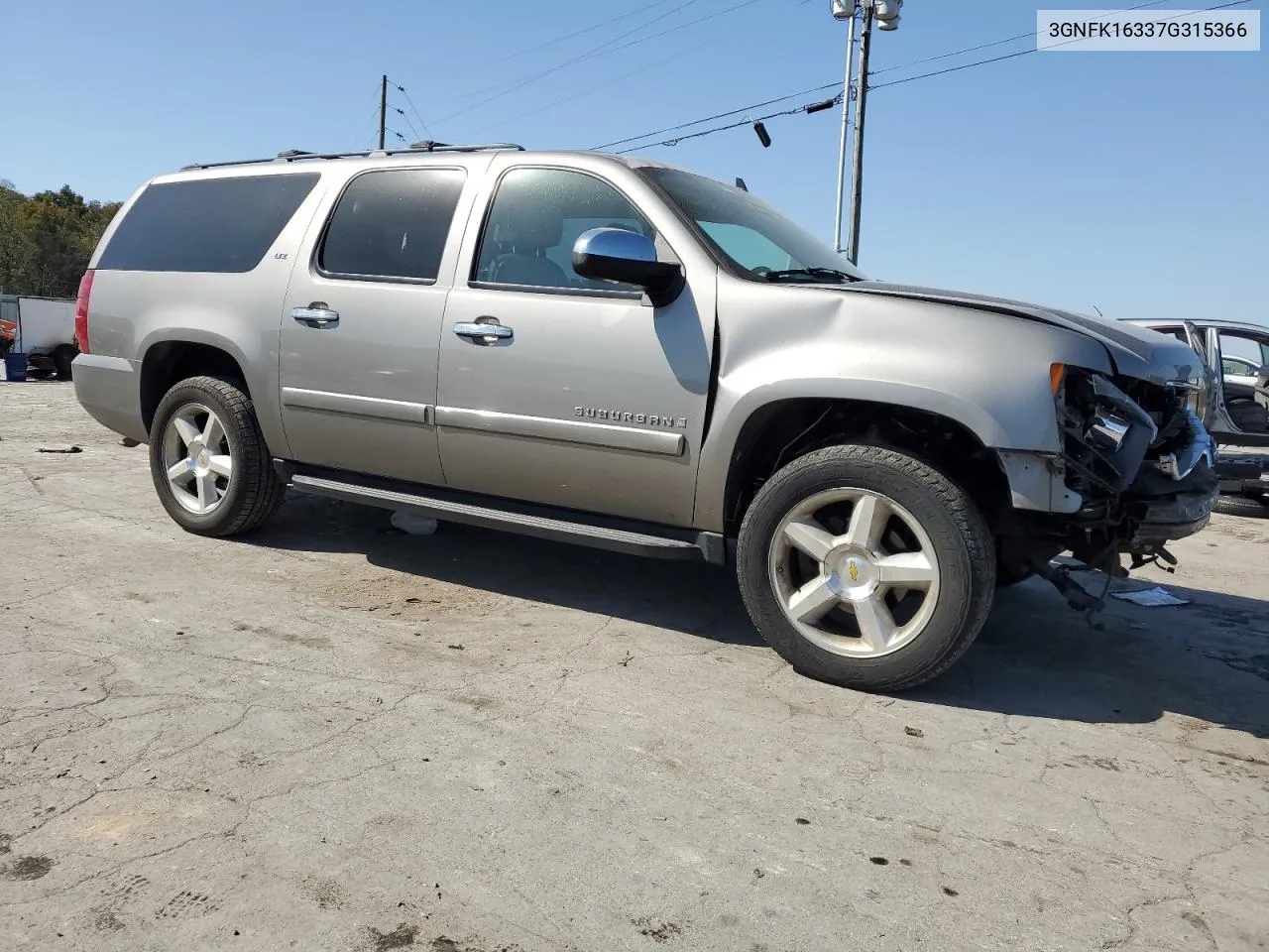 2007 Chevrolet Suburban K1500 VIN: 3GNFK16337G315366 Lot: 75539524