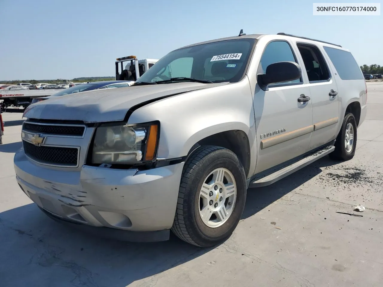 2007 Chevrolet Suburban C1500 VIN: 3GNFC16077G174000 Lot: 75544154