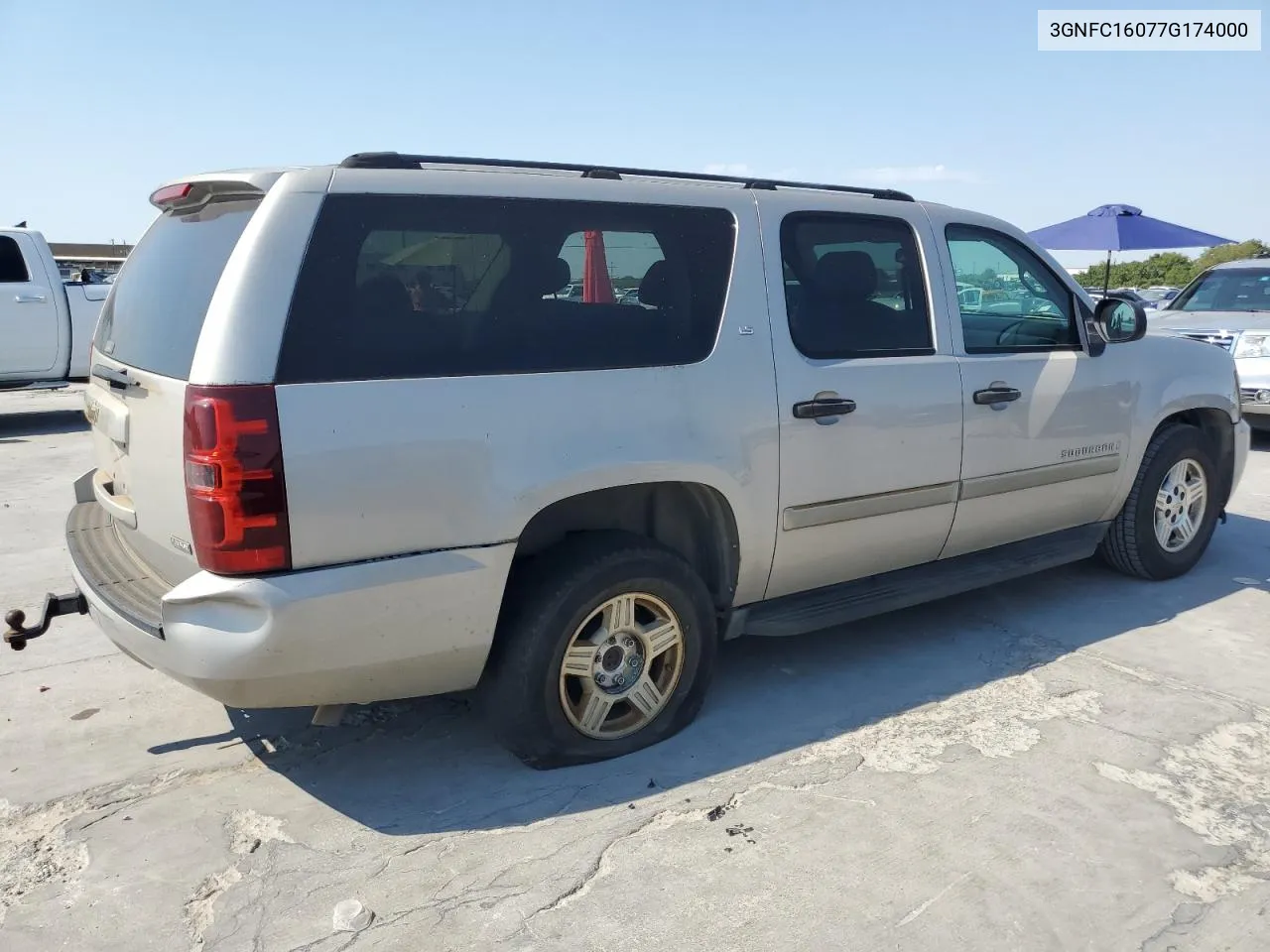 2007 Chevrolet Suburban C1500 VIN: 3GNFC16077G174000 Lot: 75544154