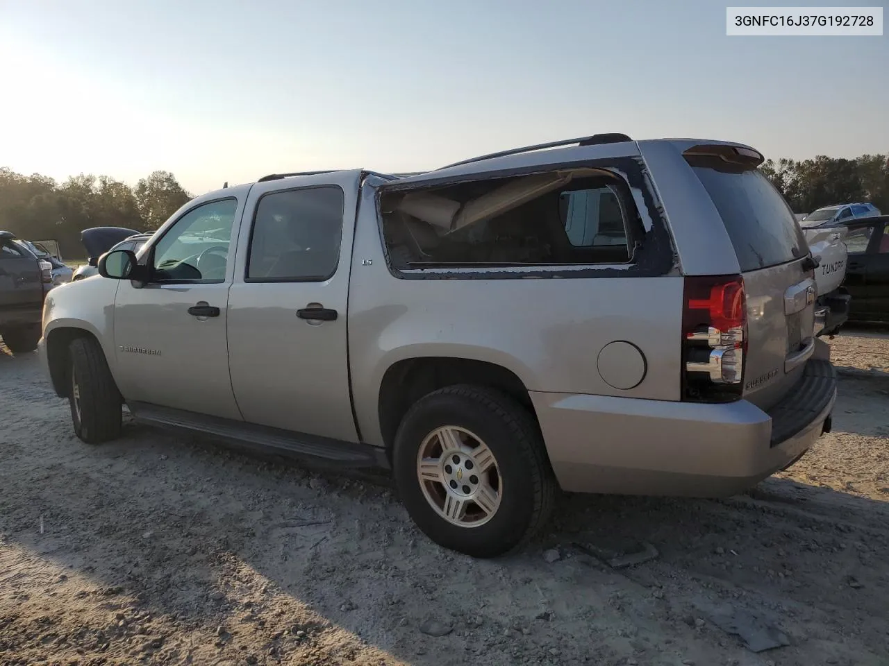 2007 Chevrolet Suburban C1500 VIN: 3GNFC16J37G192728 Lot: 75826454