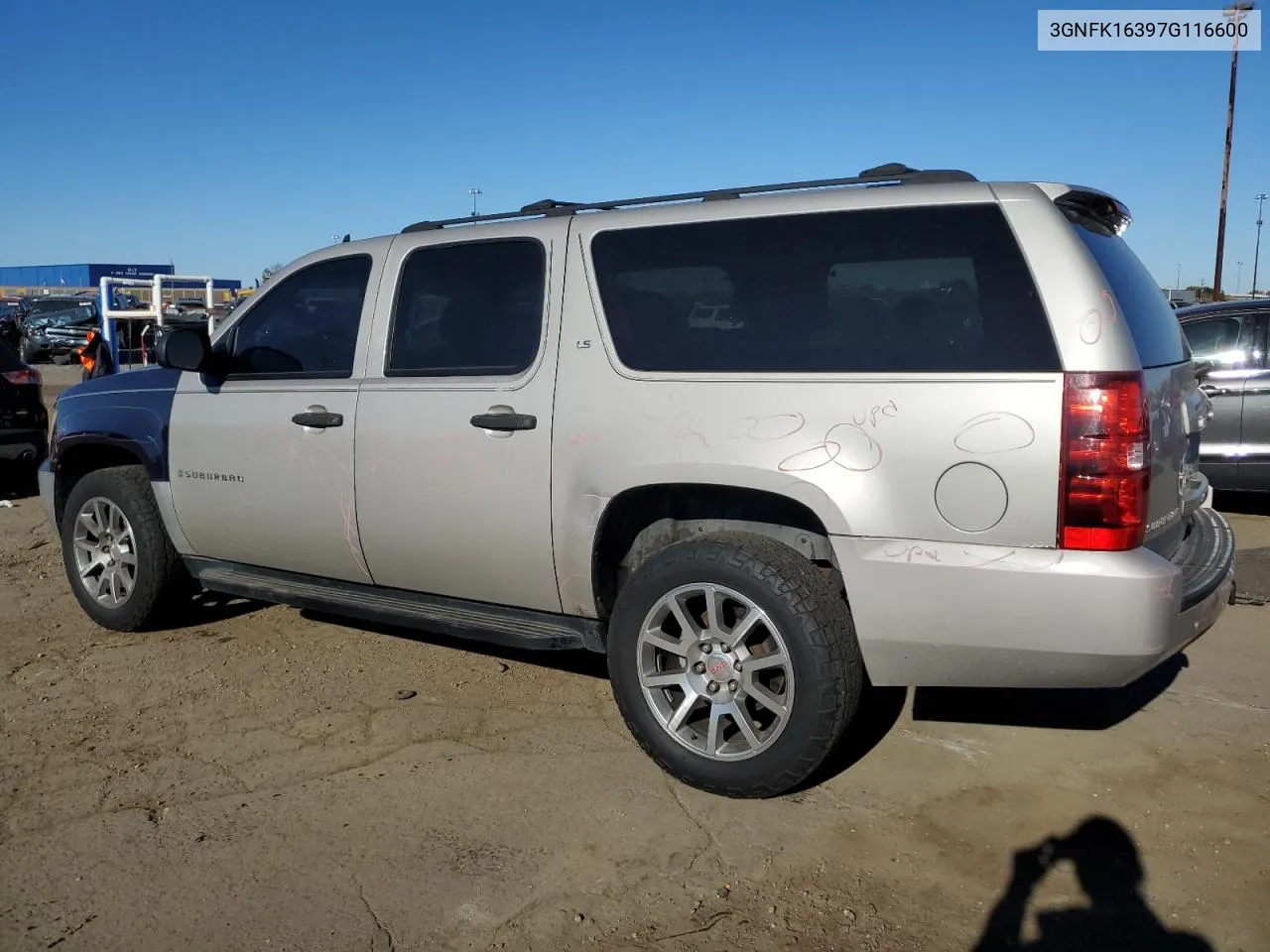 2007 Chevrolet Suburban K1500 VIN: 3GNFK16397G116600 Lot: 76319184