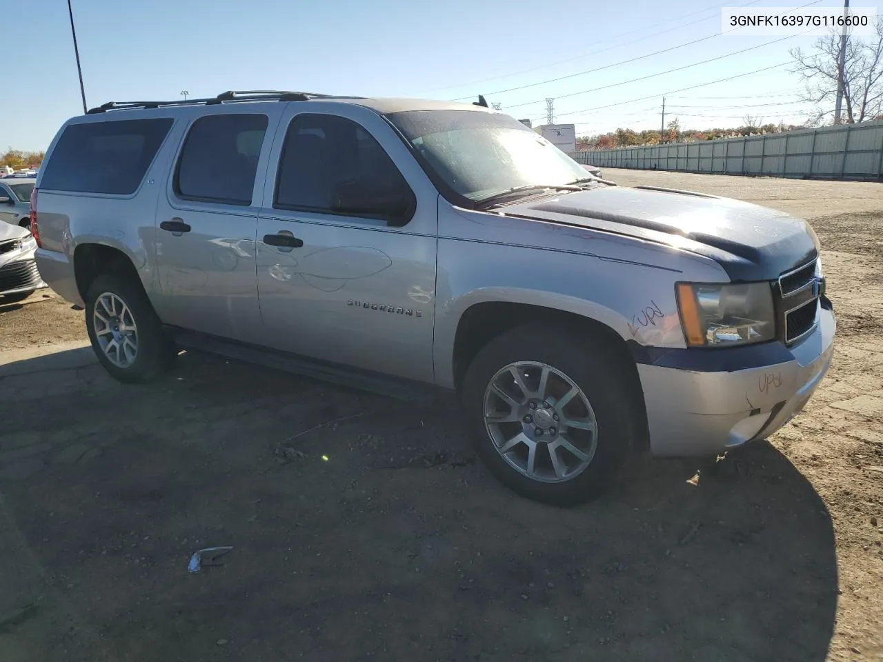 2007 Chevrolet Suburban K1500 VIN: 3GNFK16397G116600 Lot: 76319184