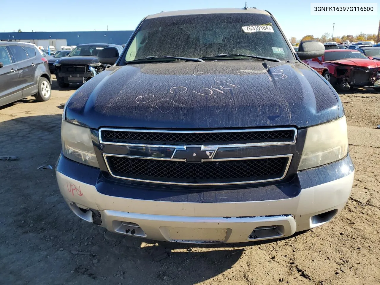 2007 Chevrolet Suburban K1500 VIN: 3GNFK16397G116600 Lot: 76319184