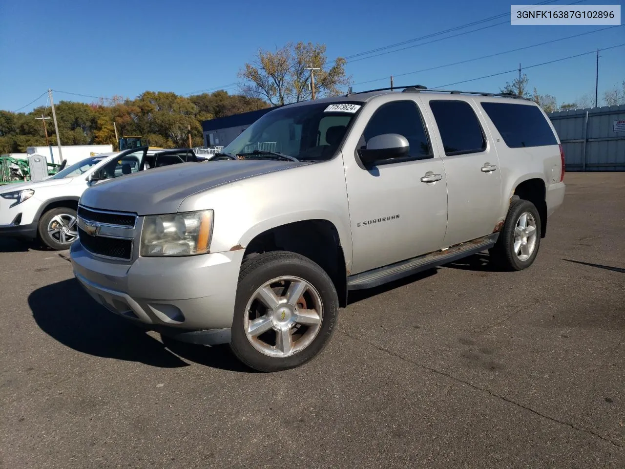 2007 Chevrolet Suburban K1500 VIN: 3GNFK16387G102896 Lot: 77573624