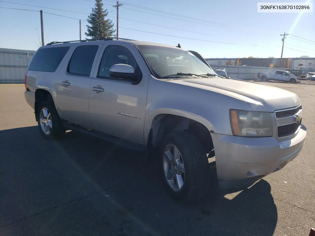 2007 Chevrolet Suburban K1500 VIN: 3GNFK16387G102896 Lot: 77573624