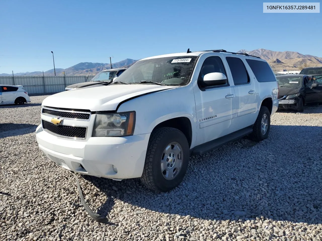 2007 Chevrolet Suburban K1500 VIN: 1GNFK16357J289481 Lot: 77576804