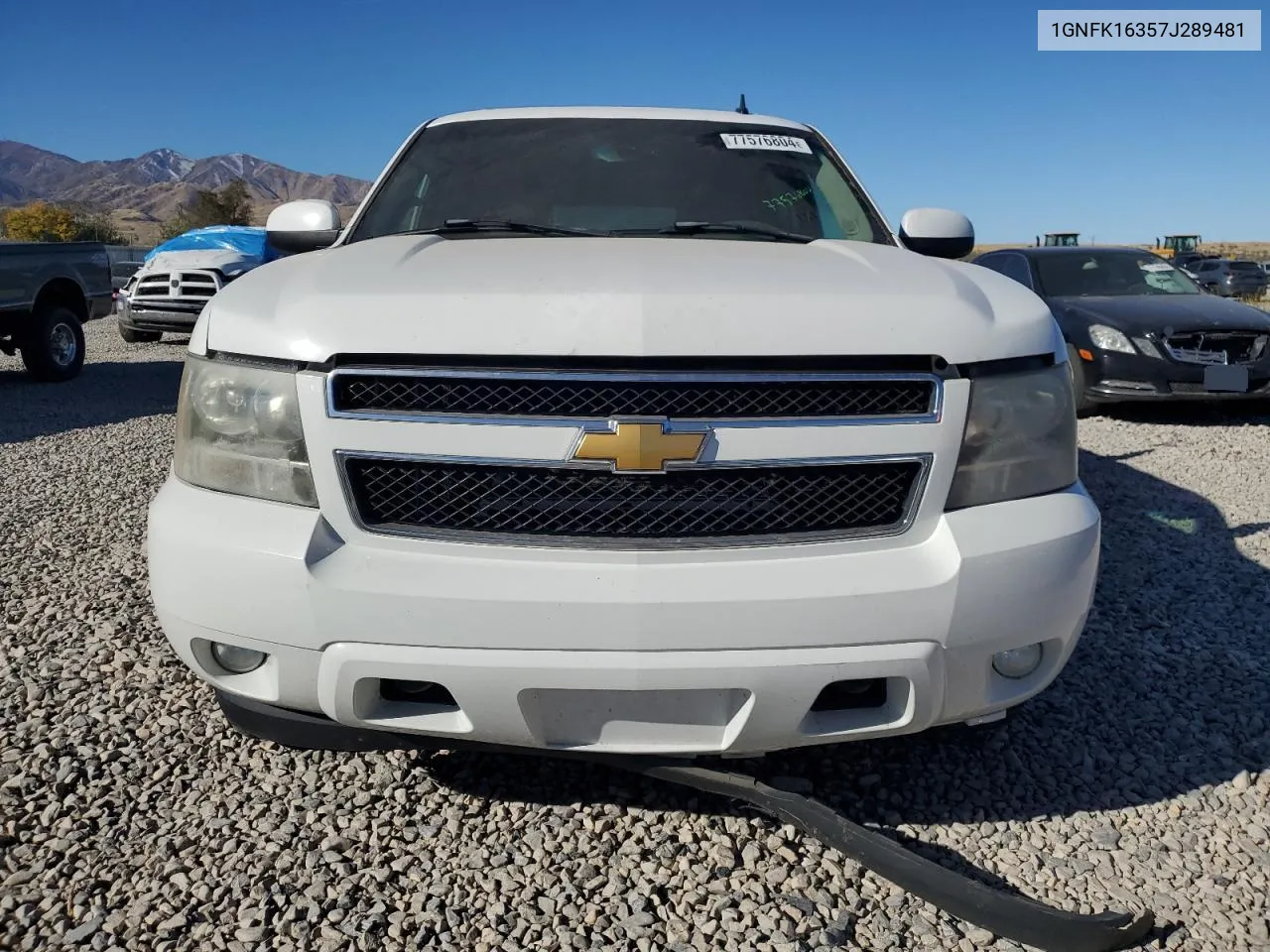 2007 Chevrolet Suburban K1500 VIN: 1GNFK16357J289481 Lot: 77576804