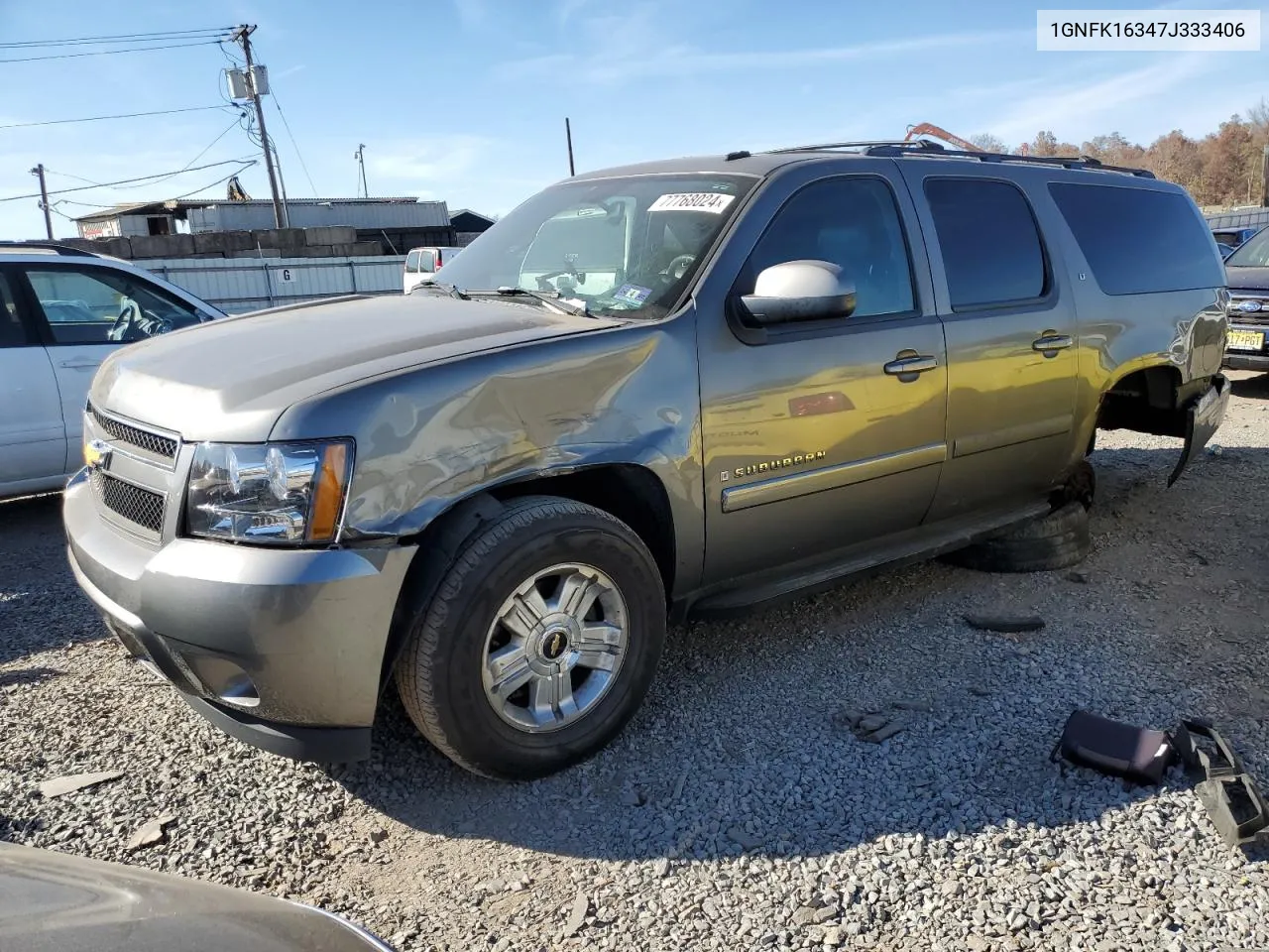 2007 Chevrolet Suburban K1500 VIN: 1GNFK16347J333406 Lot: 77768024