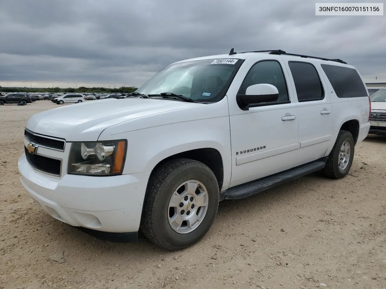 2007 Chevrolet Suburban C1500 VIN: 3GNFC16007G151156 Lot: 78801144