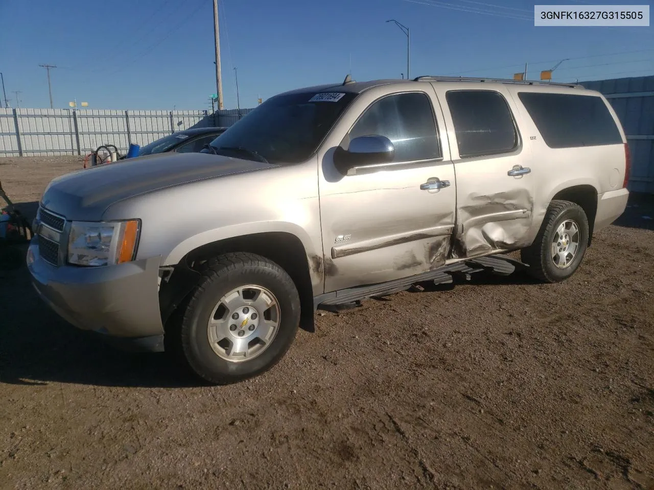 2007 Chevrolet Suburban K1500 VIN: 3GNFK16327G315505 Lot: 78921694