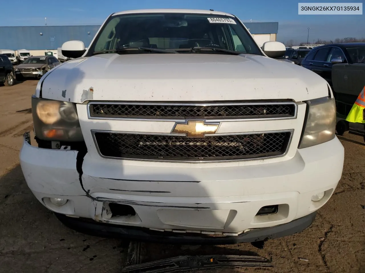 2007 Chevrolet Suburban K2500 VIN: 3GNGK26KX7G135934 Lot: 80465793