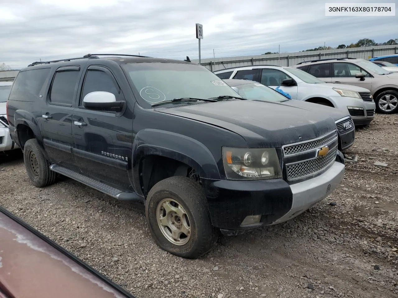 3GNFK163X8G178704 2008 Chevrolet Suburban K1500 Ls