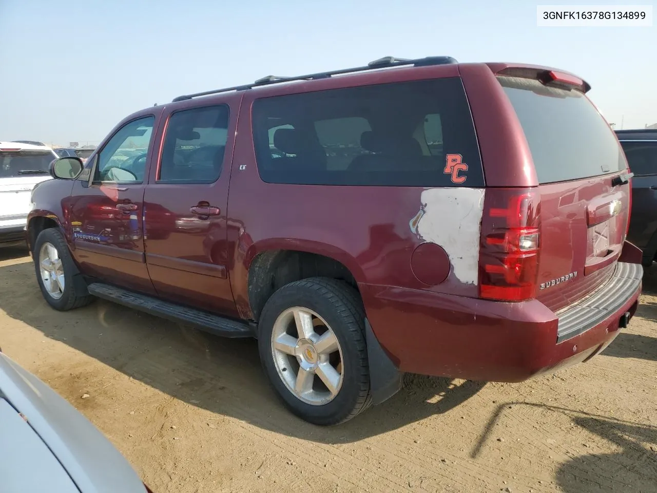 2008 Chevrolet Suburban K1500 Ls VIN: 3GNFK16378G134899 Lot: 64691114