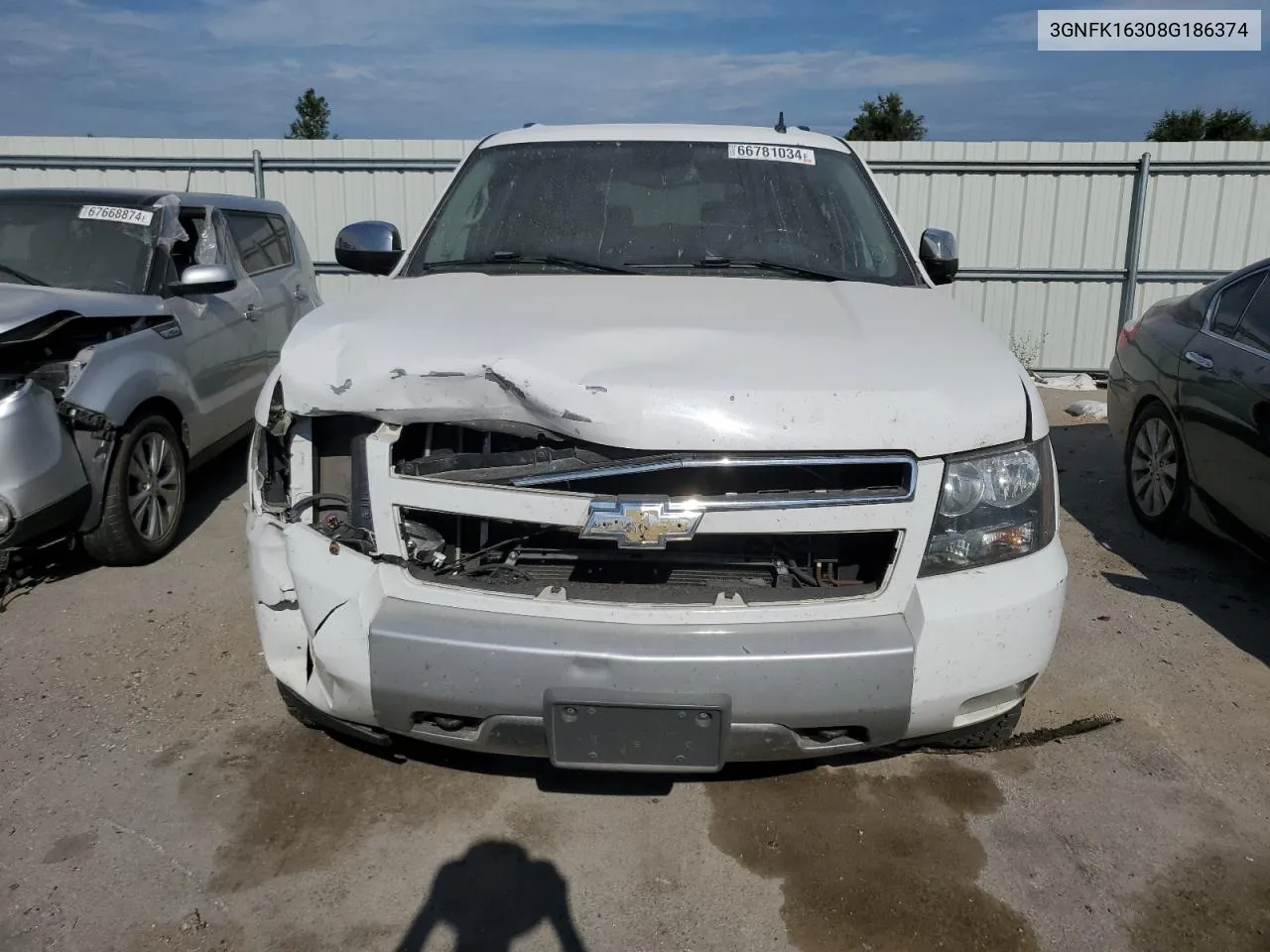 3GNFK16308G186374 2008 Chevrolet Suburban K1500 Ls