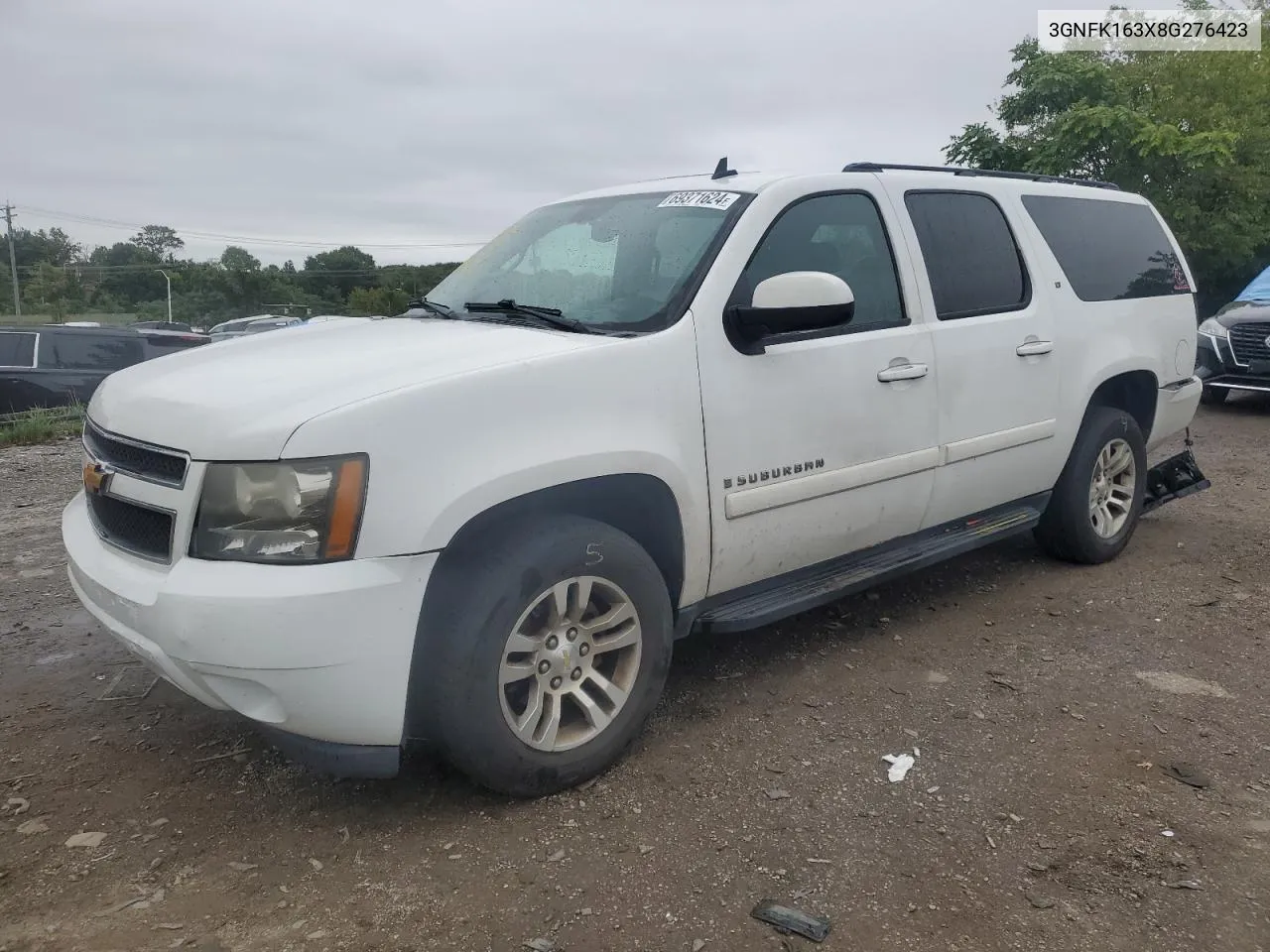 2008 Chevrolet Suburban K1500 Ls VIN: 3GNFK163X8G276423 Lot: 69371624