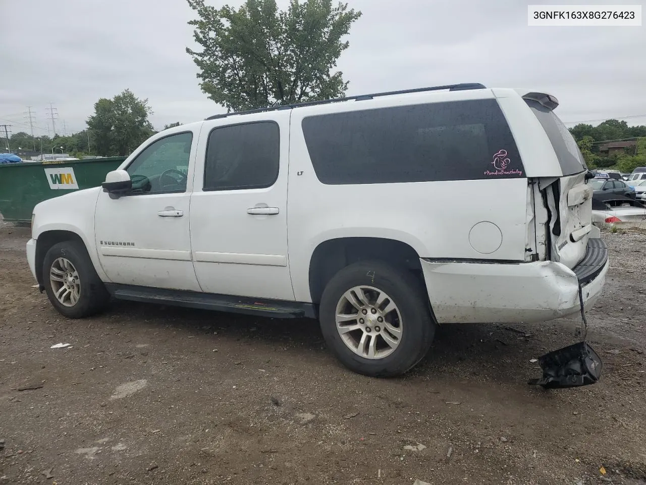 2008 Chevrolet Suburban K1500 Ls VIN: 3GNFK163X8G276423 Lot: 69371624