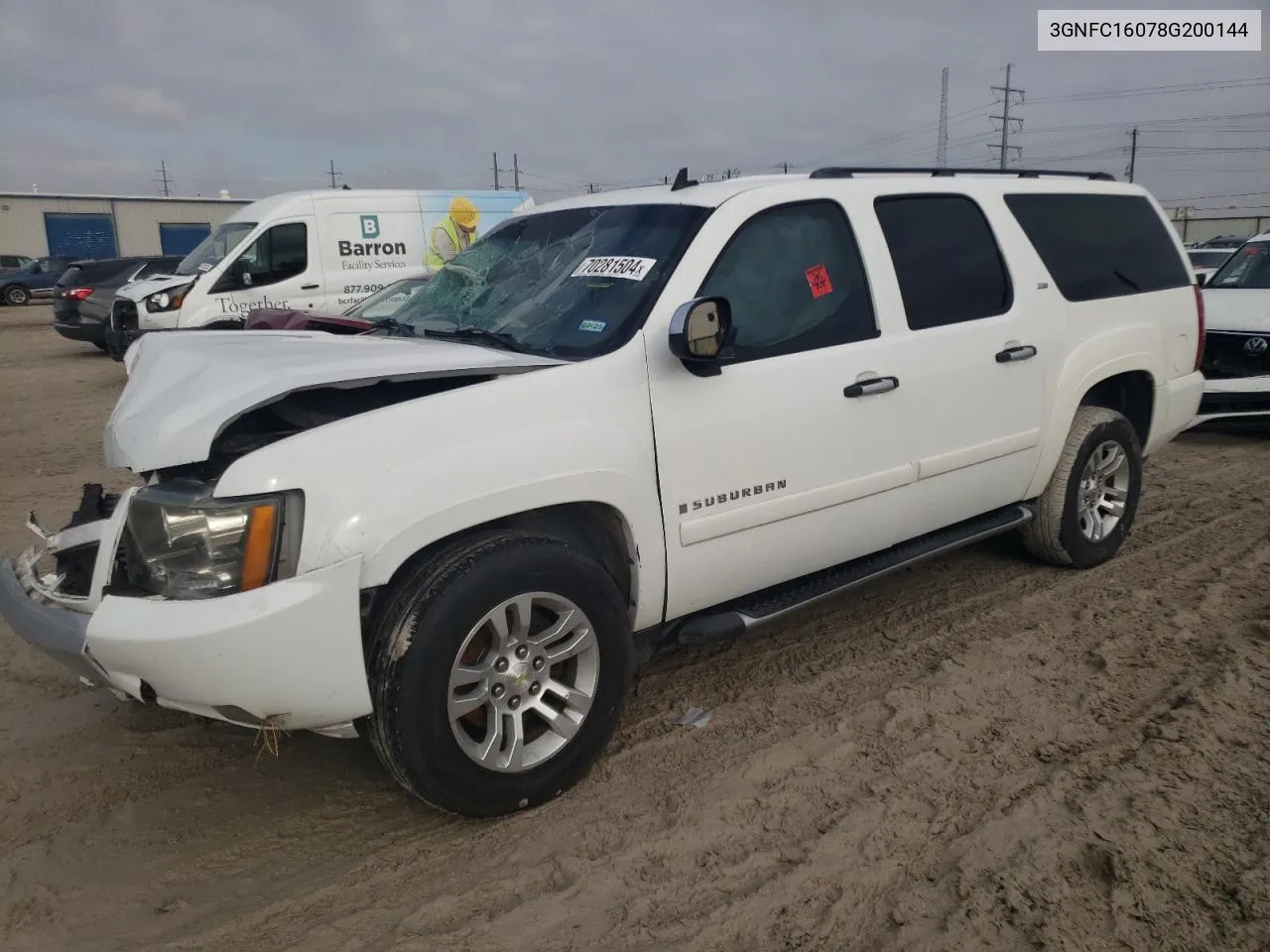 2008 Chevrolet Suburban C1500 Ls VIN: 3GNFC16078G200144 Lot: 70281504