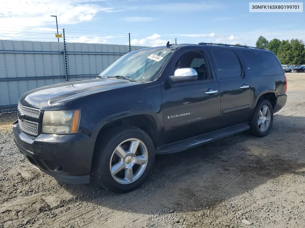 2008 Chevrolet Suburban K1500 Ls VIN: 3GNFK163X8G199701 Lot: 70491994