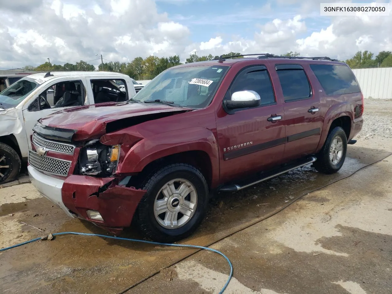 2008 Chevrolet Suburban K1500 Ls VIN: 3GNFK16308G270050 Lot: 72805684