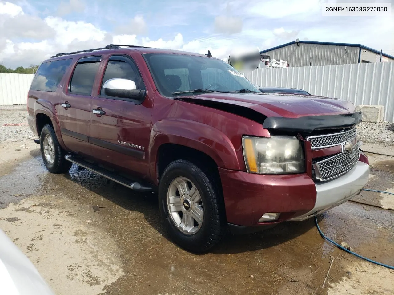 2008 Chevrolet Suburban K1500 Ls VIN: 3GNFK16308G270050 Lot: 72805684