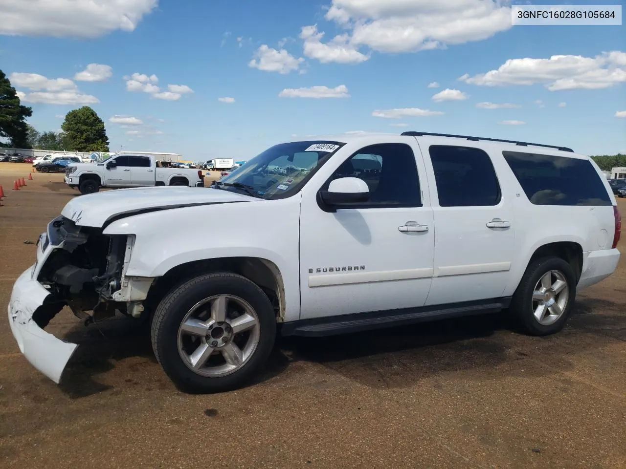 2008 Chevrolet Suburban C1500 Ls VIN: 3GNFC16028G105684 Lot: 73409164