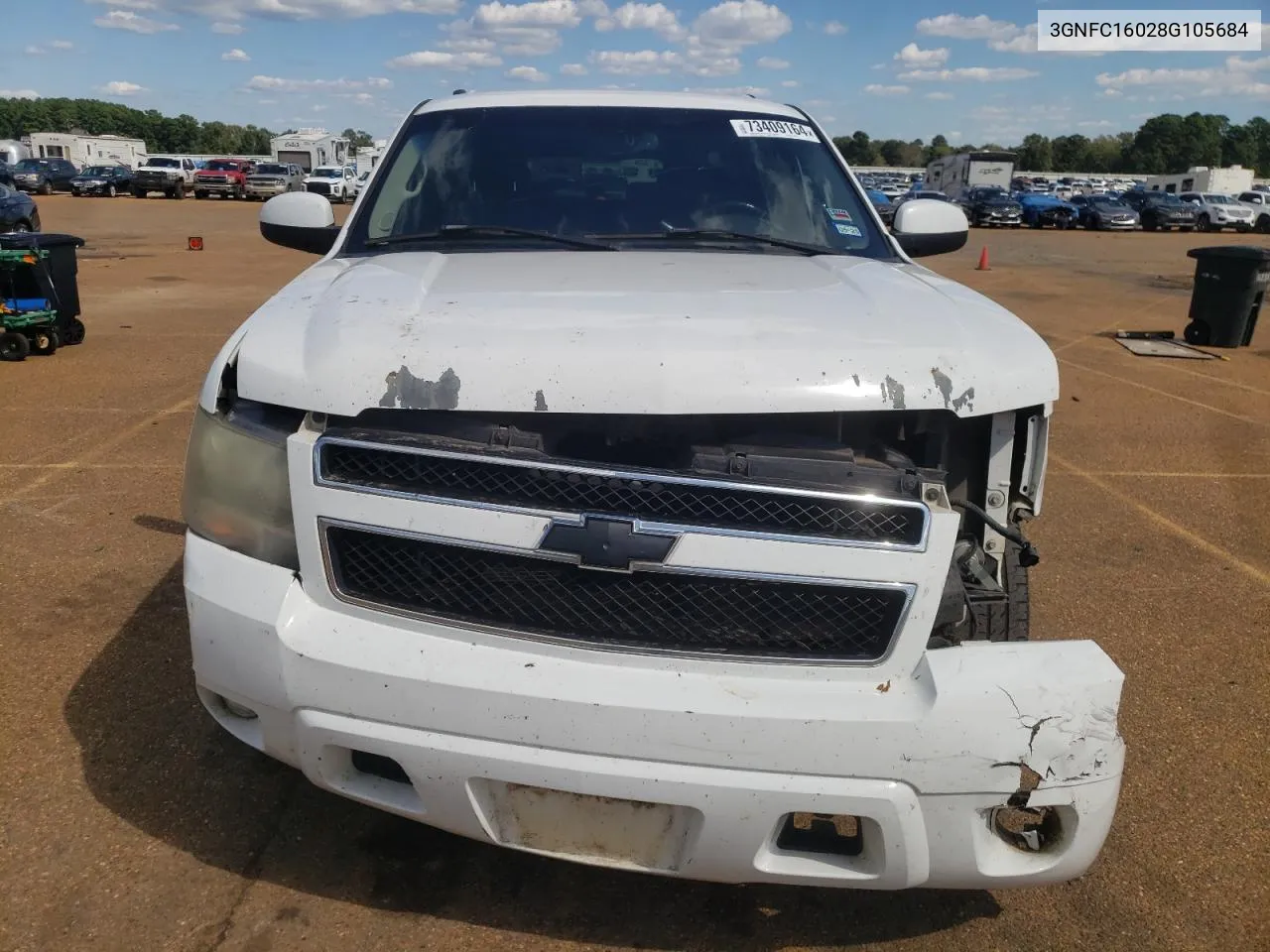 2008 Chevrolet Suburban C1500 Ls VIN: 3GNFC16028G105684 Lot: 73409164