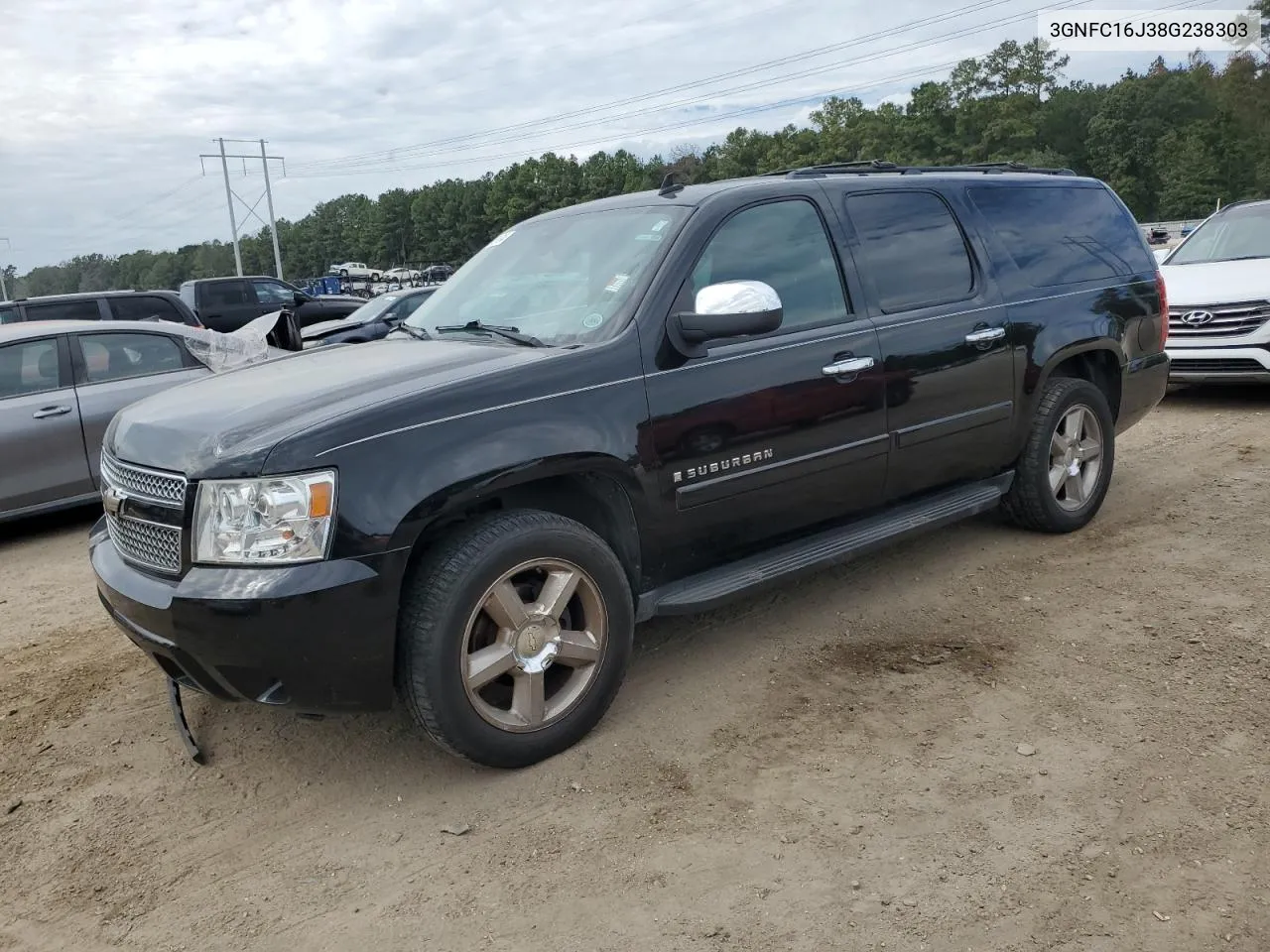 2008 Chevrolet Suburban C1500 Ls VIN: 3GNFC16J38G238303 Lot: 74565134